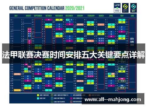 法甲联赛决赛时间安排五大关键要点详解