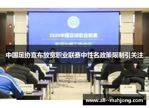 中国足协宣布放宽职业联赛中性名政策限制引关注